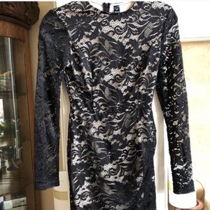 windsor lace long sleeve dress